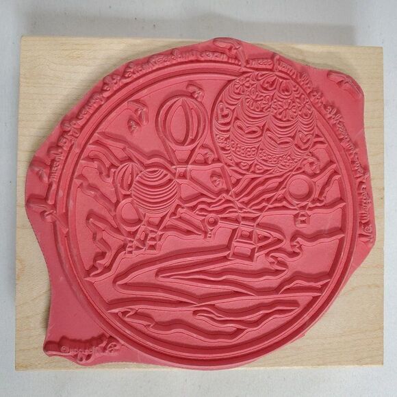 D. Morgan Rubber Stamp Hot Air Balloons The Power Of A Dream - Picture 2 of 3